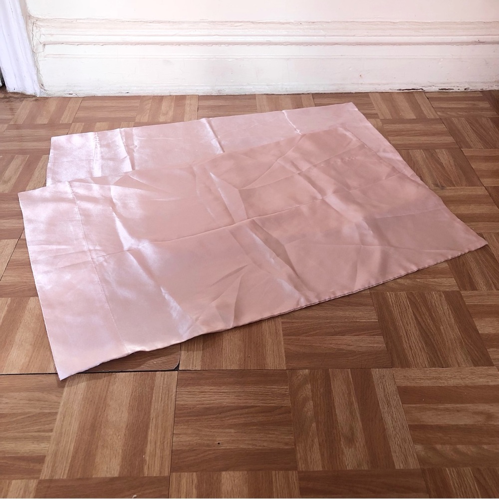 Pink Satin Standard Pillowcases